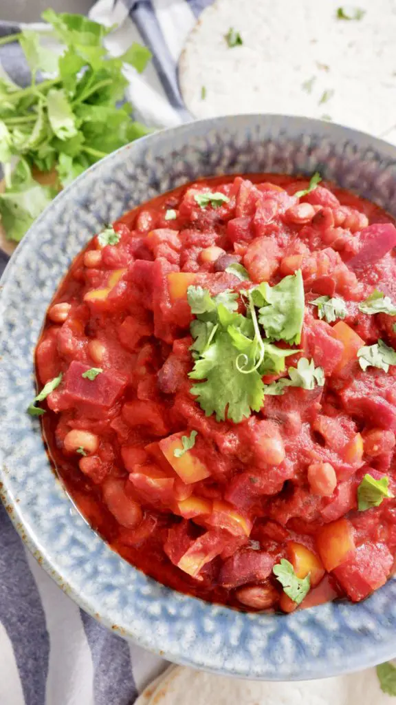 Vegan Bean Stew With Chilli And Cocoa