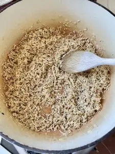 Asparagus and Mushroom Pilaf (Vegan)
