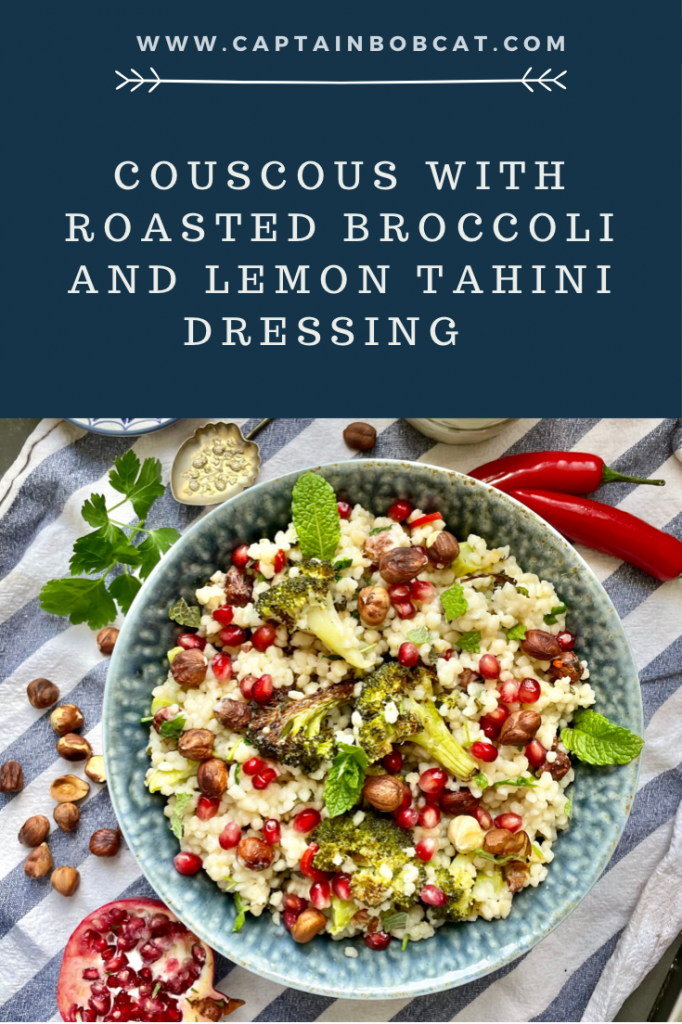 Couscous recipe Couscous with Roasted Broccoli and Lemon Tahini