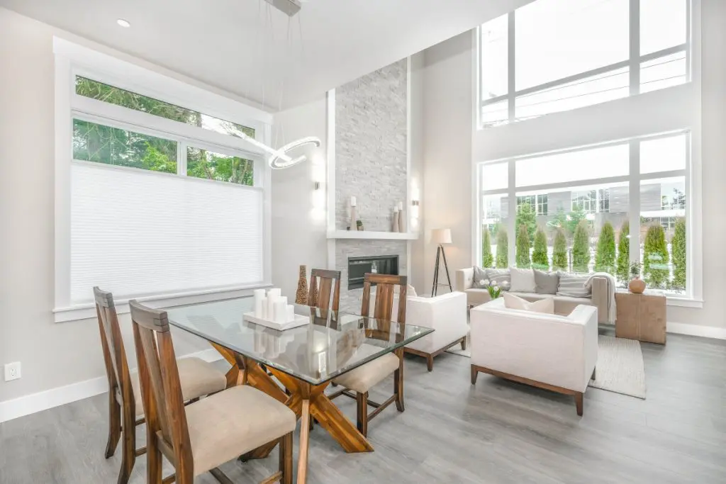dining living room home interior