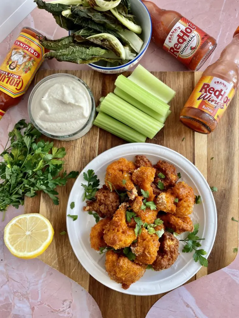 Vegan Buffalo Cauliflower Bites