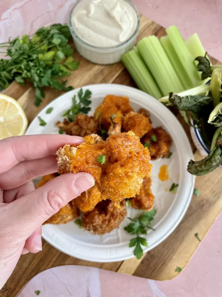 Vegan Buffalo Cauliflower Bites