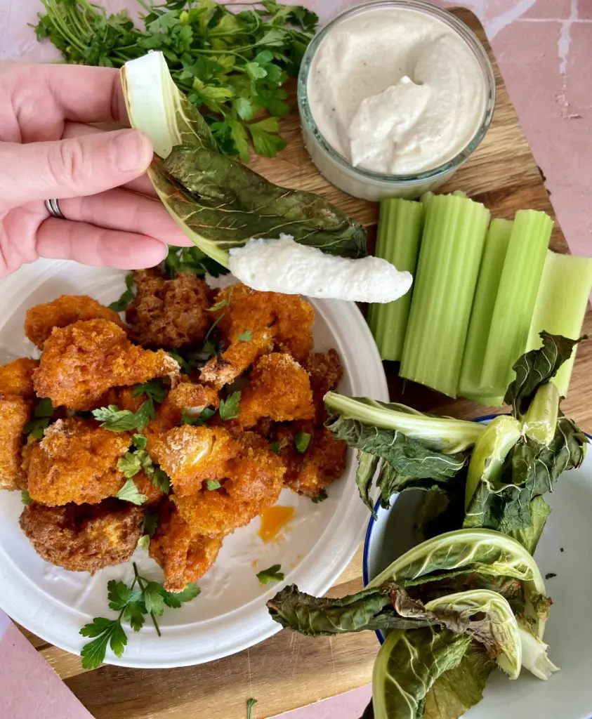 Vegan Buffalo Cauliflower Bites