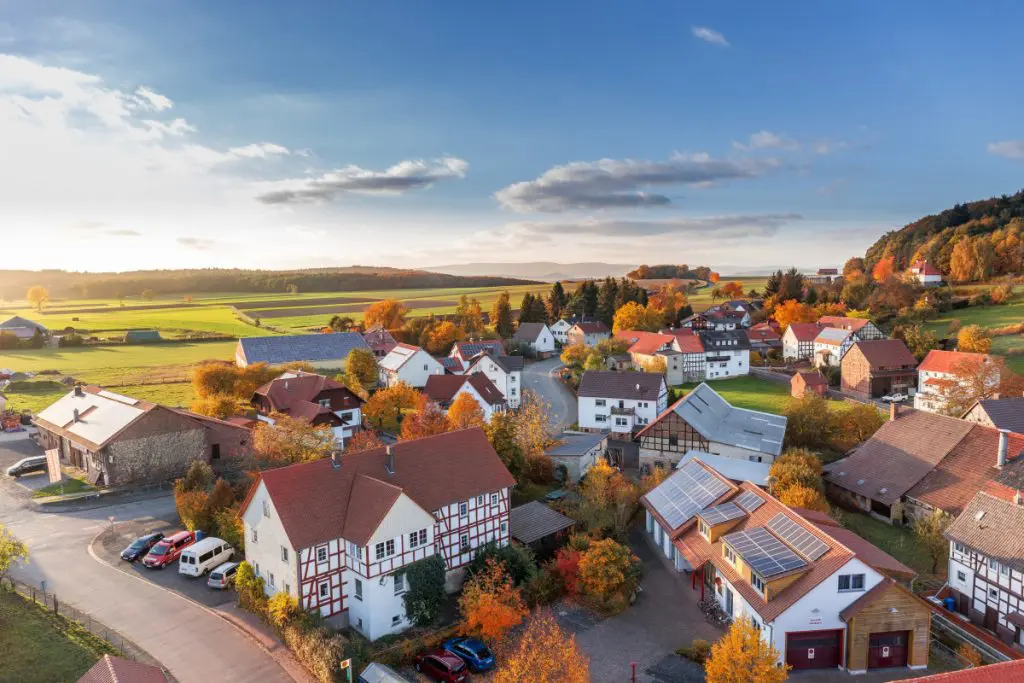 village houses landcape