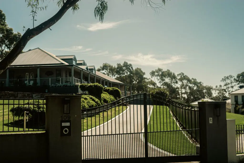 gate, property, house