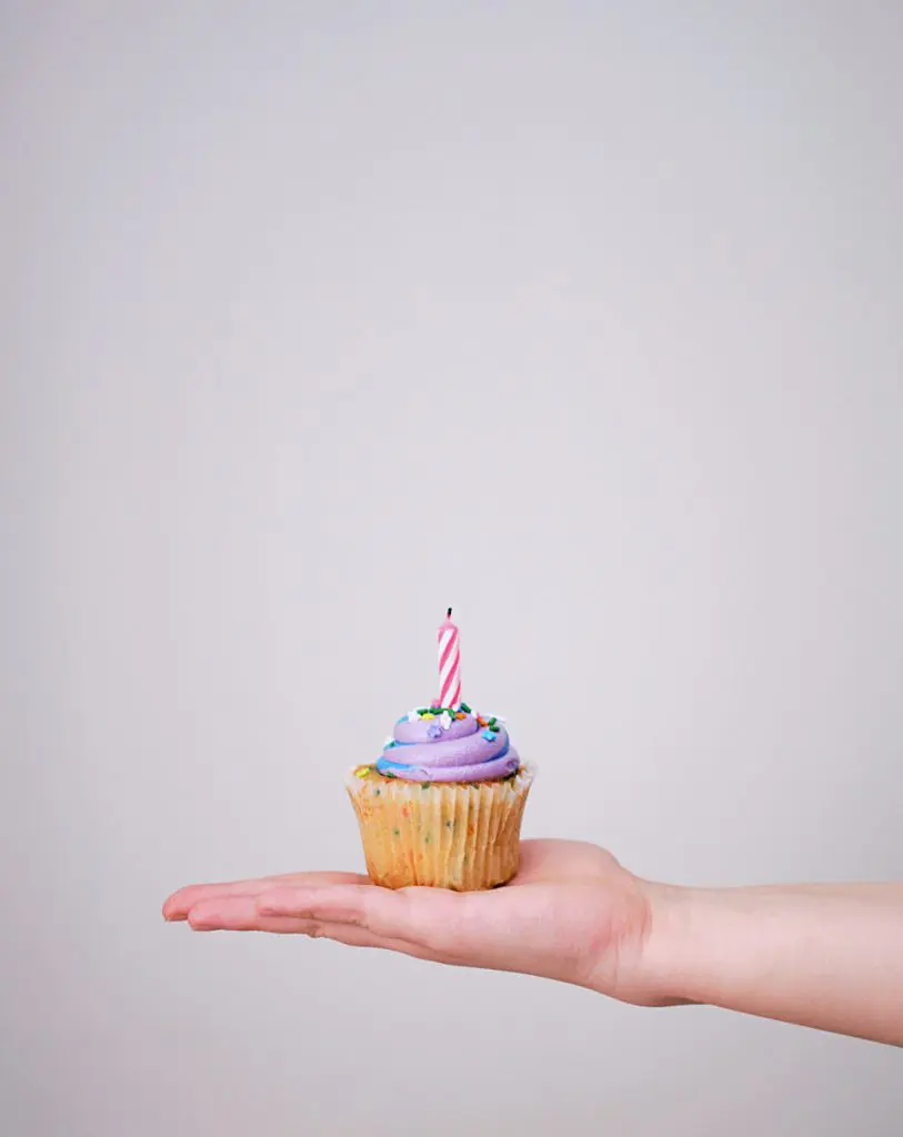 birthday cake candle cupcake