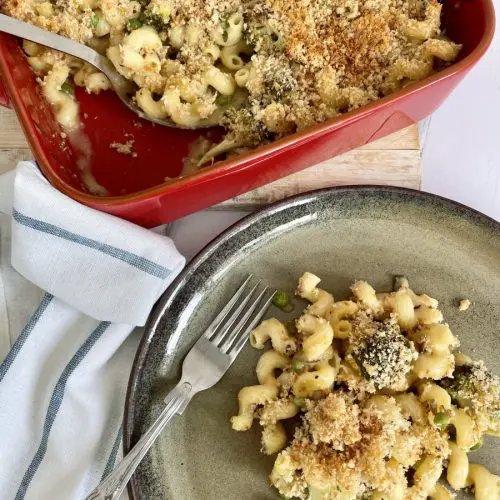 Best Vegan Macaroni Cheese With Broccoli And Peas