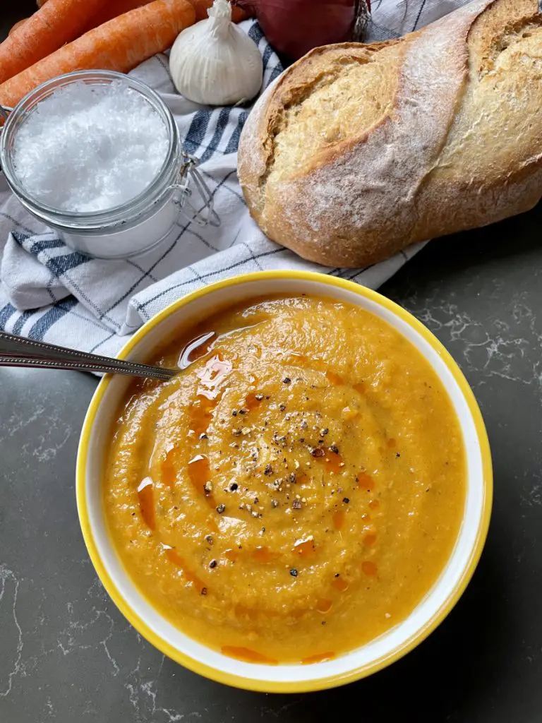 Super Simple Roasted Vegetable Soup with Leftovers