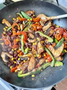 Vegan Mexican Beans Taco and Tortilla Filler