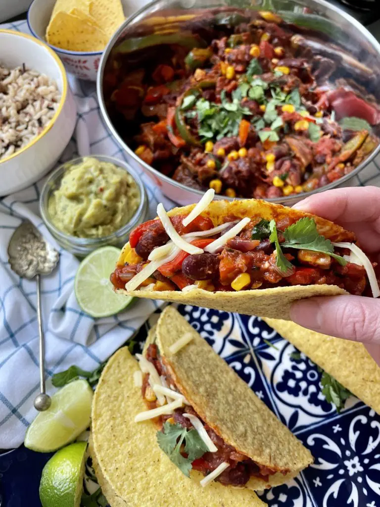Vegan Mexican Beans Taco and Tortilla Filler Vegan Mexican Beans Taco and Tortilla Filler