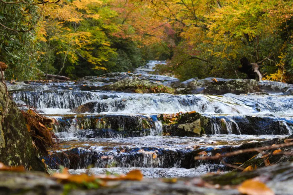usa smokey waterfall nature
