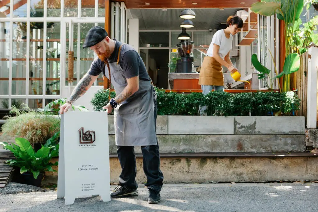 green business, eco, restaurant, cafe