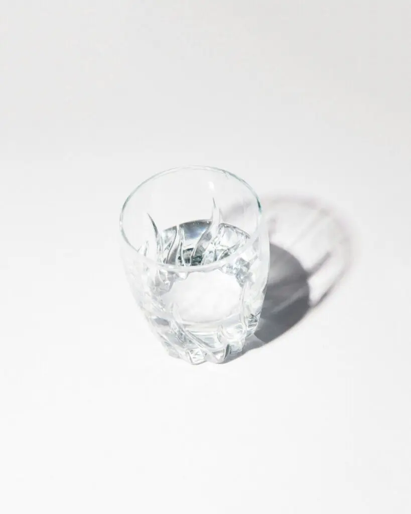 glass of water