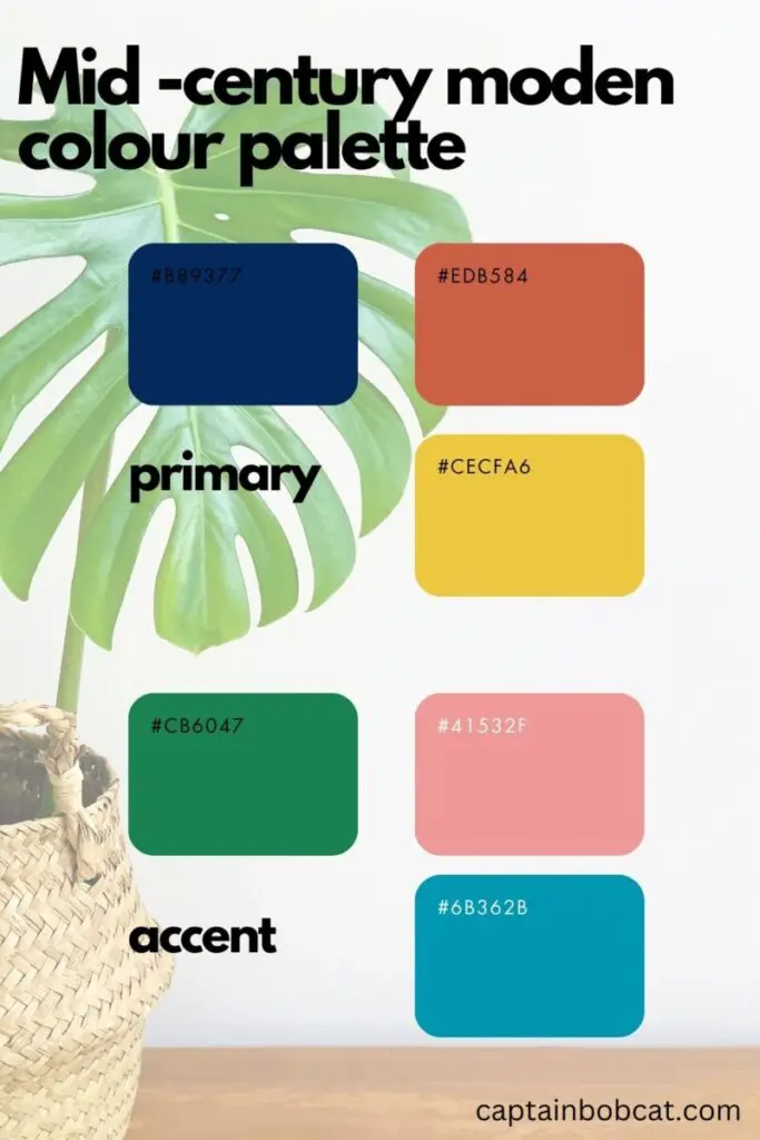 mid century colour palette