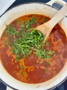 vegan spicy cabbage soup