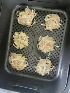 vegan leek and caramelised onion latkes