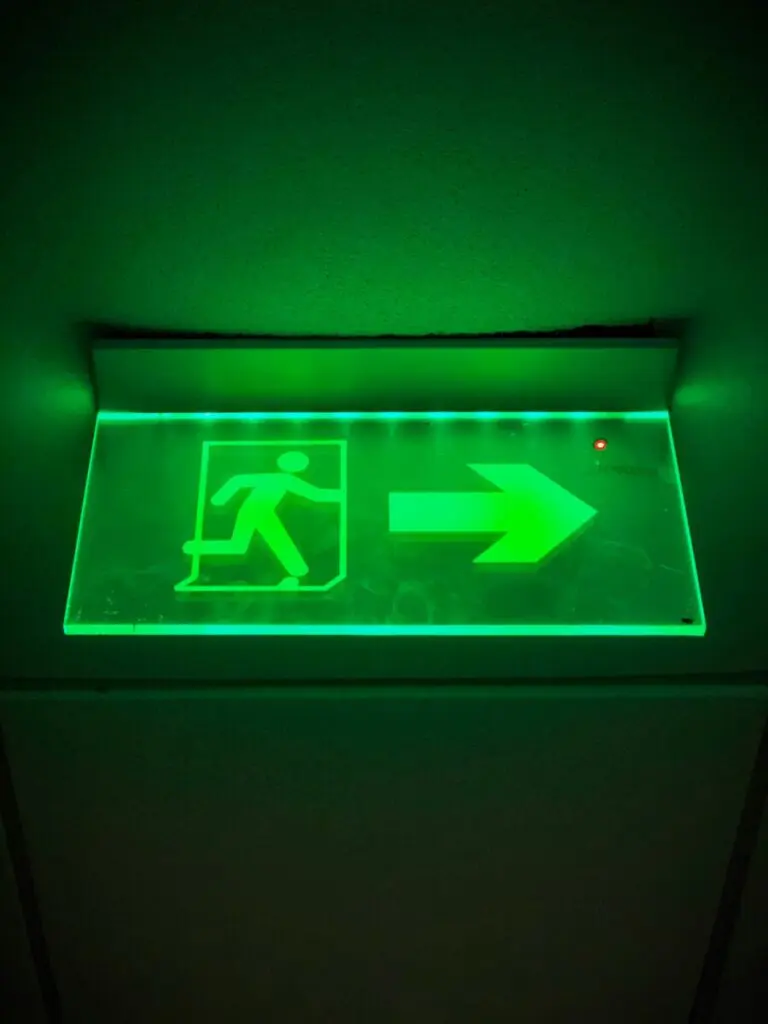 exit sign emergency