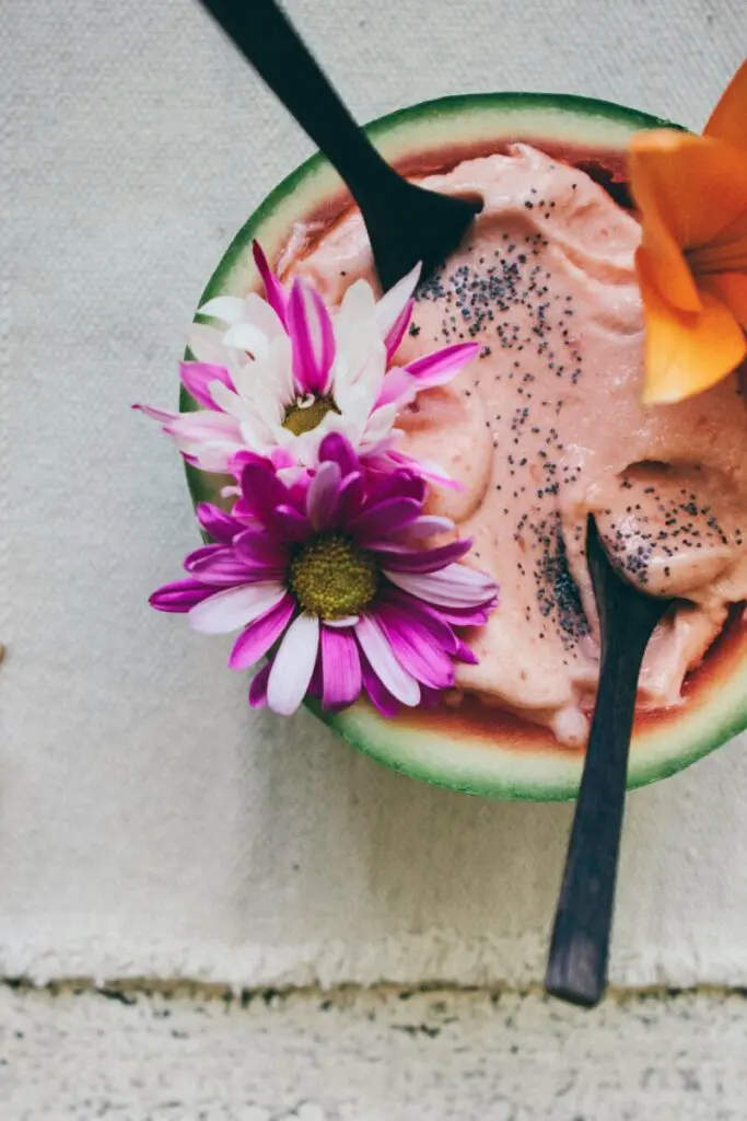 smoothie healthy flower food