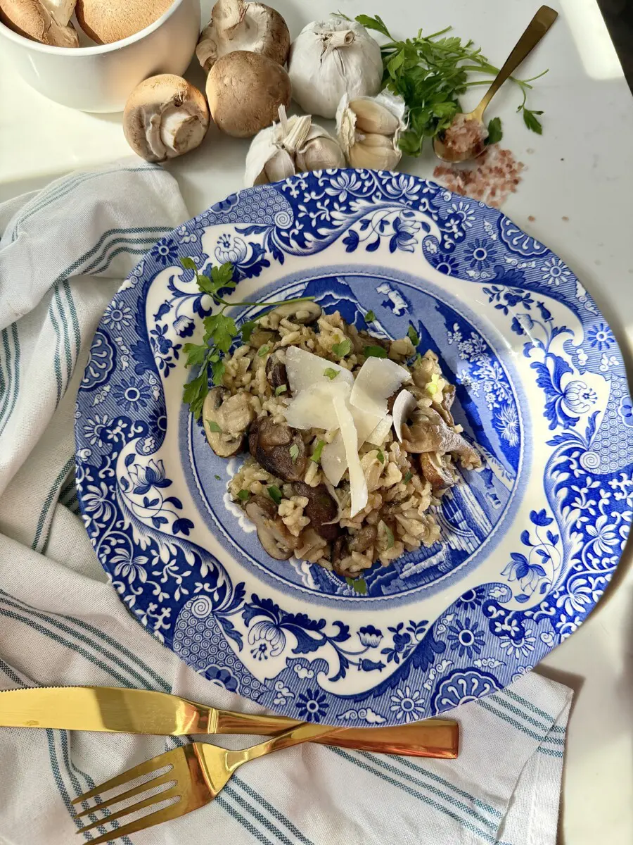 mushroom risotto