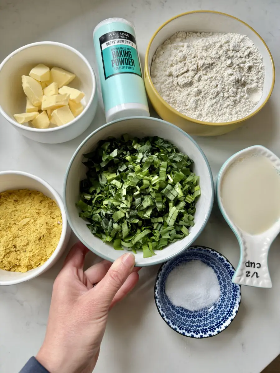 wild garlic scones