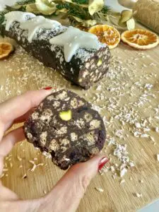 best vegan chocolate salami