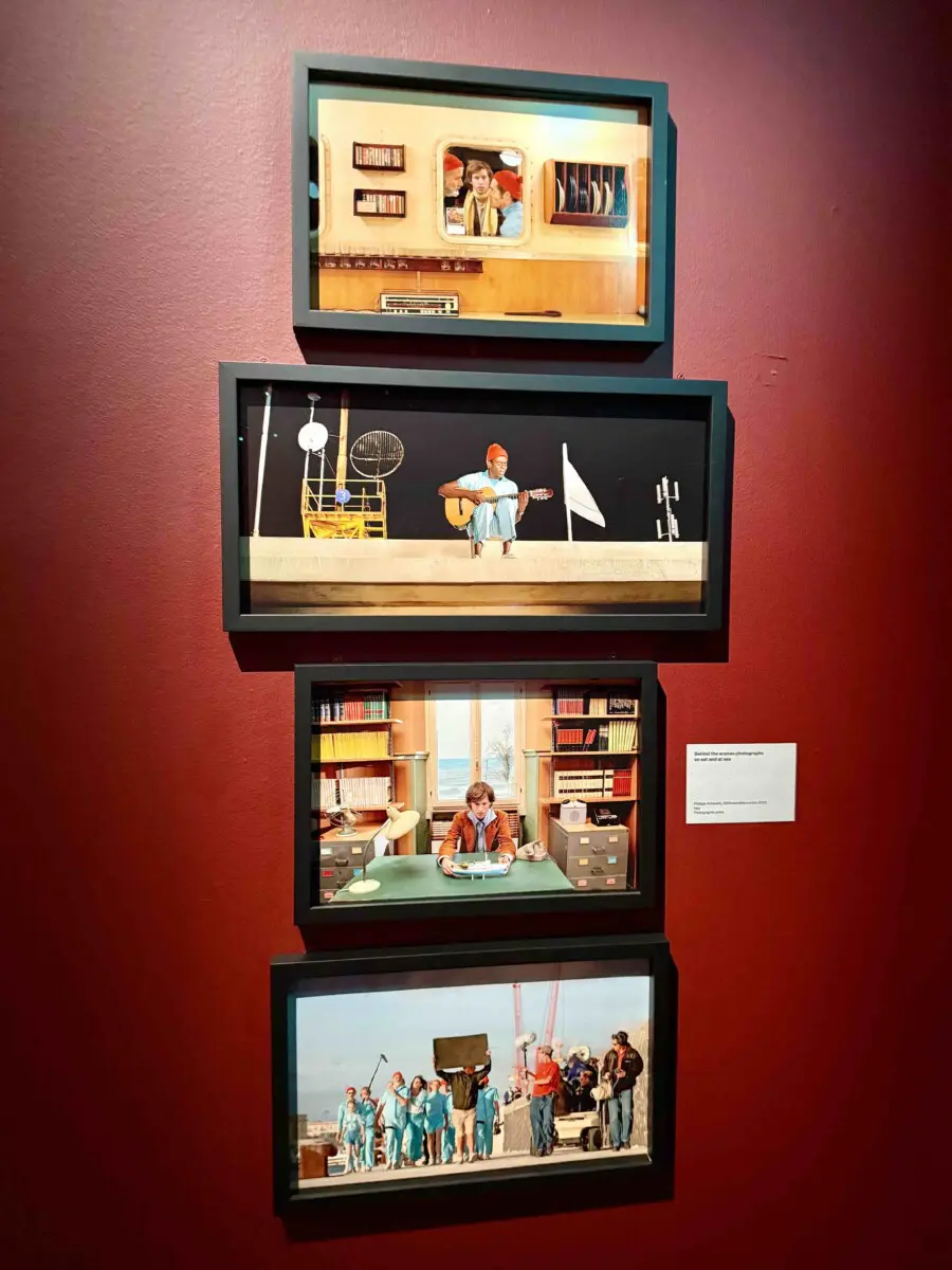 photos from the filming of Life Aquatic with Steve Zissou