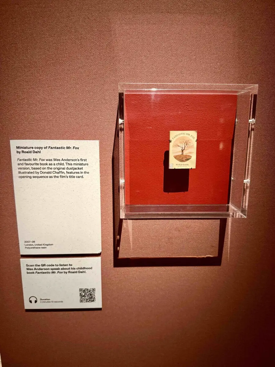 Miniature copy of Fantastic Mr Fox used in the movie