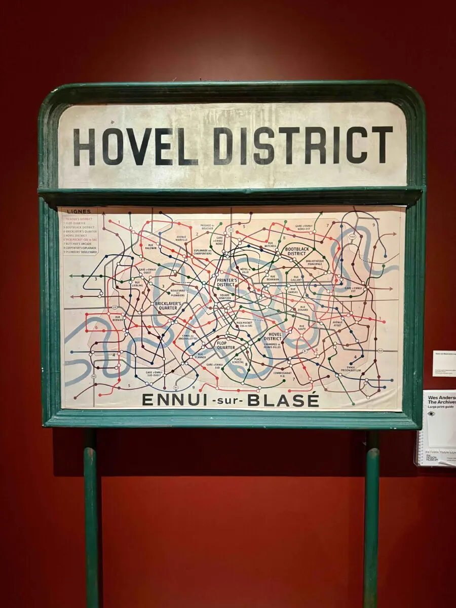 Ennui-sur-Blase Map from The French Dispatch
