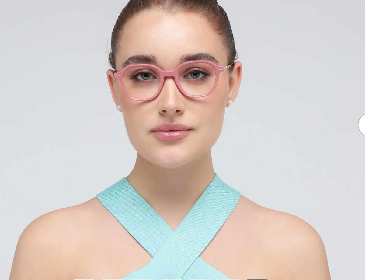 pink glasses