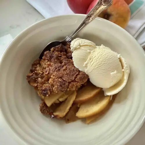apple and orange crumble