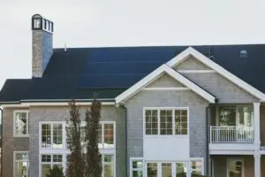 house with solar panels