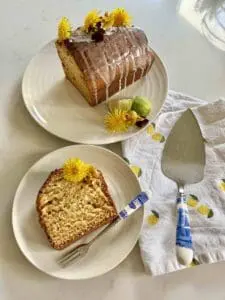 dandelion loaf cake