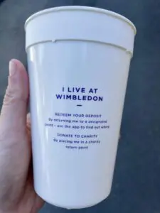 Wimbledon Championships reusable cup Wimbledon Championships reusable cup