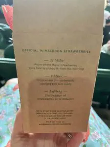 Wimbledon Championships strawberries box Wimbledon Championships strawberries box