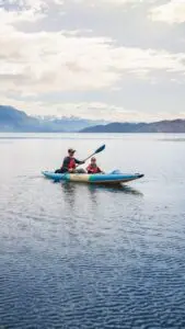 kayak lake family