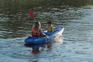 kayaking with children