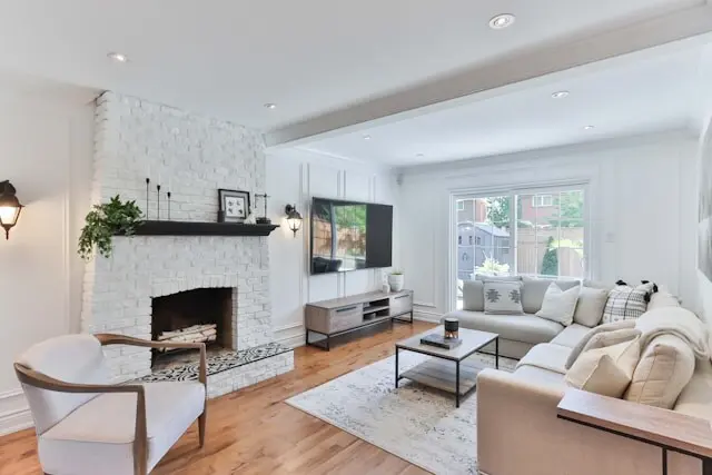living room fireplace