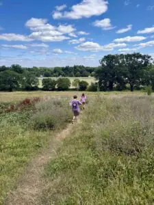 runnymede meadow with the kids