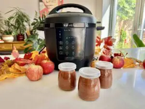 InstantPot with apple butter pots