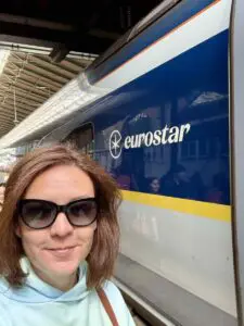 Me with the Eurostar Me with the Eurostar