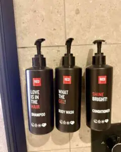 Radisson RED O2 bathroom products
