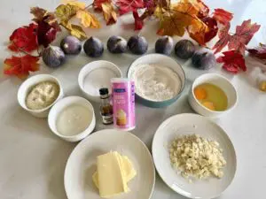 Simple Fig and Almond Cake Ingredients