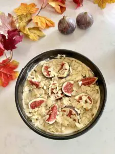 Simple Fig and Almond Cake before baking