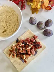 Simple Fig and Almond Cake chopped figs