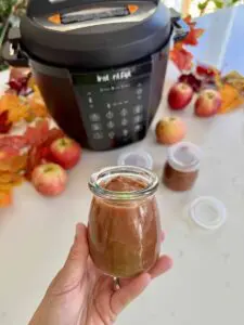 apple butter in jar