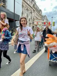 me at XR environmental protest 2024