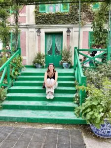 me on the steps of Monet's House me on the steps of Monet's House