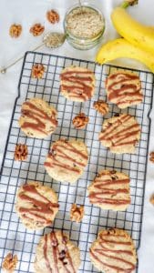 vegan banana walnut cookies