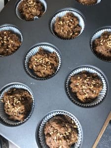 Sweet Potato - Carob Cupcakes With Cinnamon
