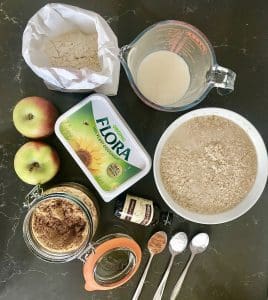 Vegan Spiced Apple and Oat Pancakes
